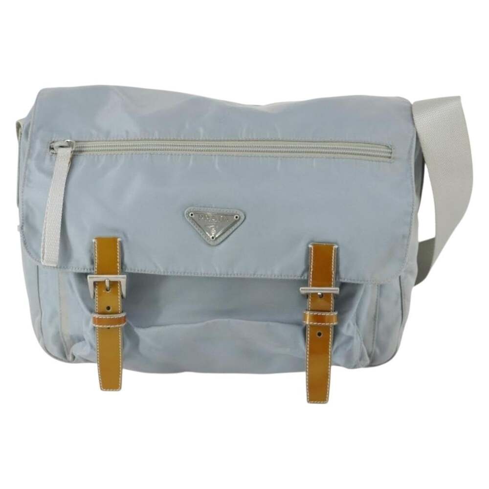 Prada Nylon Shoulder Bag Blue